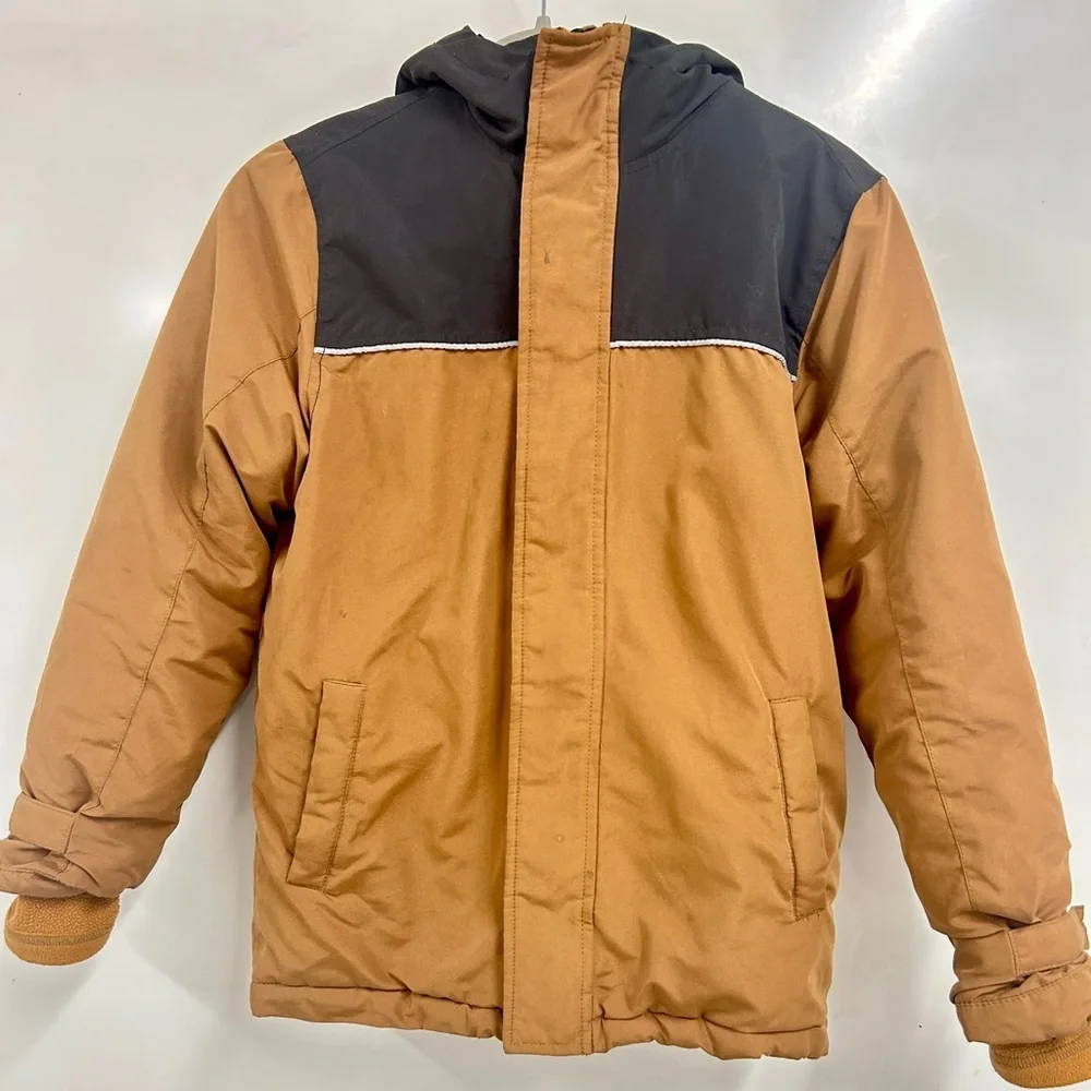 Old Navy Kid Large Hooded Puffer Jacket Outdoor Utility Winter School Ready Warm